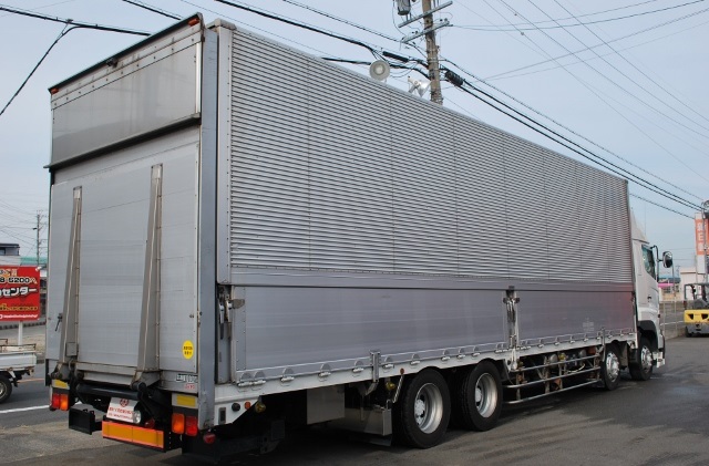 【360】日野プロフィア 低床 アルミウイング ハイルーフ 総輪エアサス 跳ね上げPG