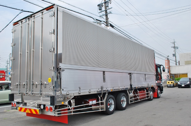 【385】三菱ふそうスーパーグレート　低床　冷凍ウイング　ジョロダー　キーストン