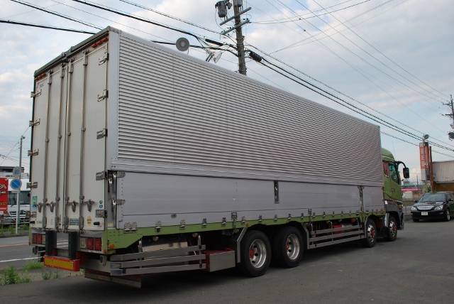 【437】三菱ふそう　スーパーグレート　低床　アルミウイング　ハイルーフ　リアエアサス