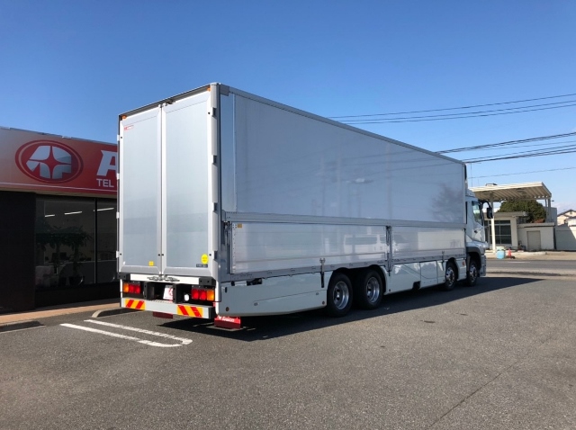 【308】三菱ふそうスーパーグレート　低床　パネルウイング　リヤエアサス　エアロ車