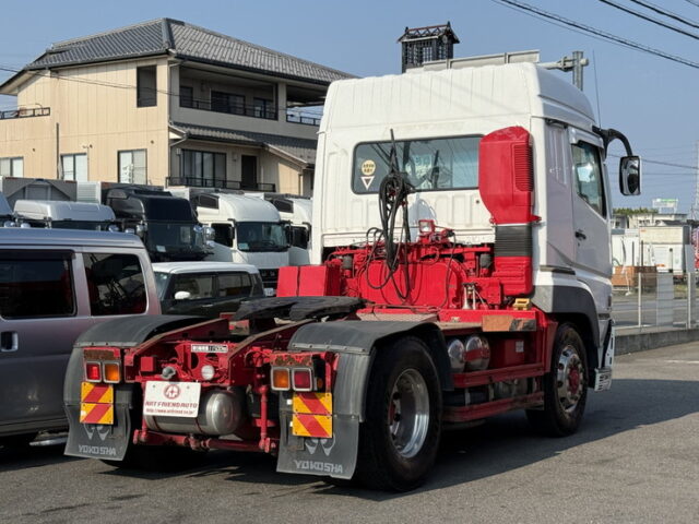 スーパーグレート：ハイルーフ：トレーラーヘッド：メッキ多数：アルミホイール：7速MT