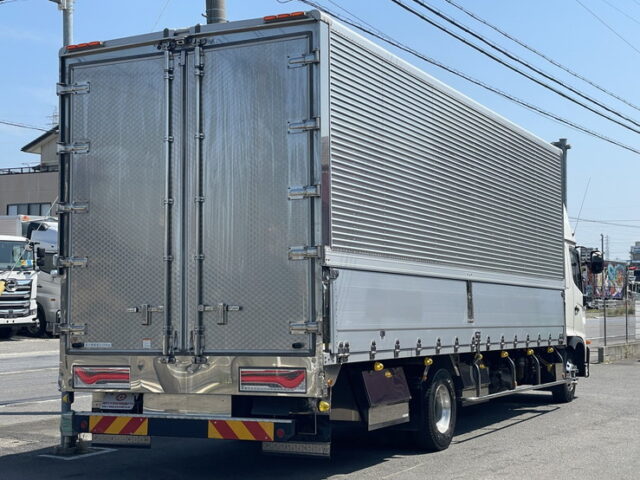 日野：17レンジャー：ハイルーフ：ウィング：7200ワイド：ステンレス多数：エアサス