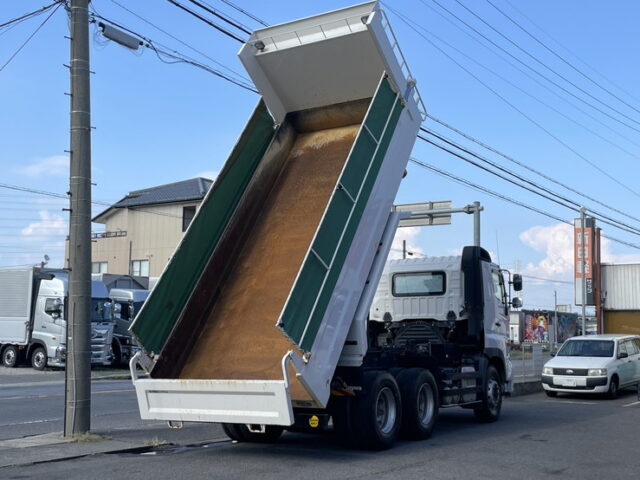 日野：17プロフィア：ダンプ：53×22：自重計：リアゲートエアーロック