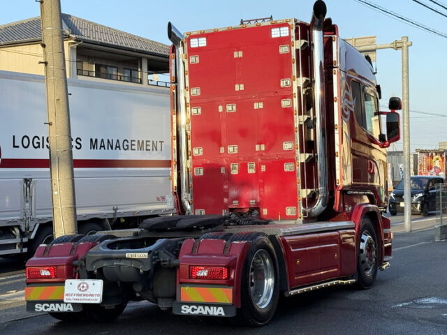 スカニア：R450：トレーラーヘッド：総輪エアサス：第5輪荷重11.300㎏：直6