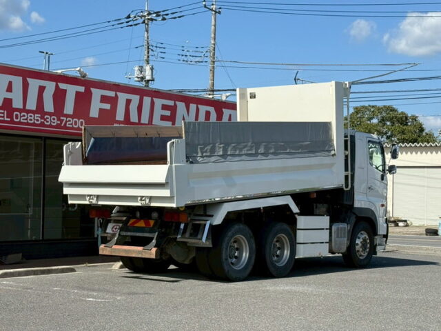 日野：プロフィア：ダンプ：5300×2350：アルミホイール：自重計：電動コボレーン：7速