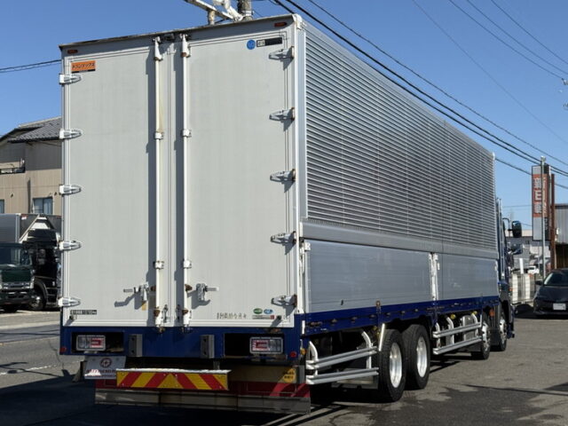 日野：17プロフィア：ハイルーフ：ウィング：メッキ多数：アルミホイール：プロシフト