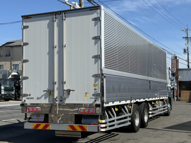 日野：17プロフィア：ハイルーフ：ウィング：リア門口ステンレス