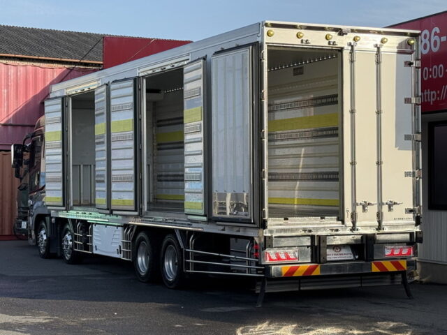 17スーパーグレート：ハイルーフ：冷凍バン：左観音扉2枚：サブエンジン：2エバ