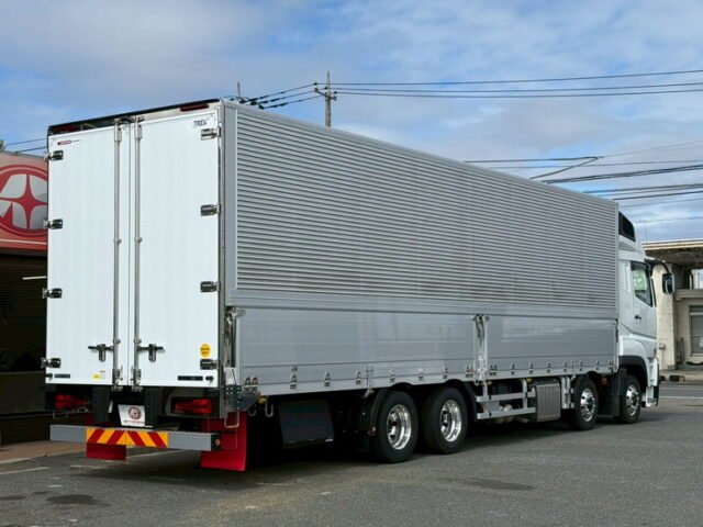 24スーパーグレート:スーパーハイルーフ:ウィング:アルミホイール:リア門口ステンレス