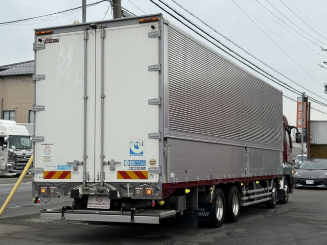 スーパーグレート：ハイルーフ：ウィング：メッキ多数：アルミホイール：格納ゲート