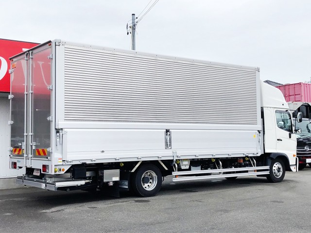 【495】日野　レンジャー　ワイド　ハイルーフ　アルミウイング　格納ゲート