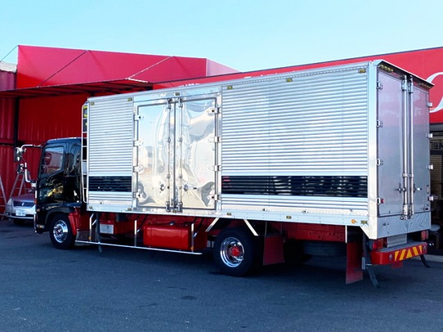 【510】日野　レンジャープロ　冷凍バン　板バネ　左観音　キーストン床