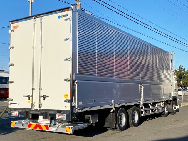 【553】日野　17プロフィア　ハイルーフ　ウィング　格納ゲート　門口ステンレス