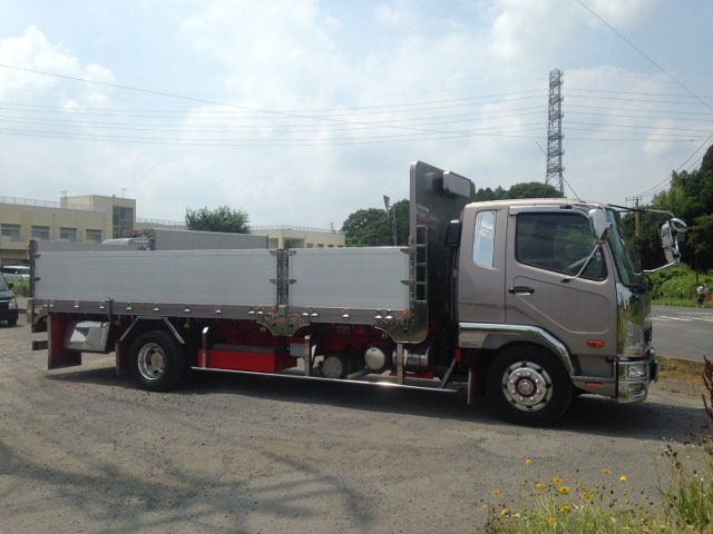 【135】H24　三菱ふそう　ファイター　増トン　平ボデー　フルキャブ　