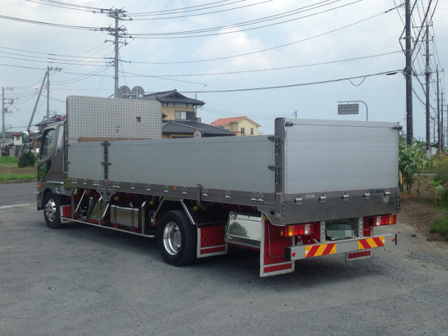 【135】H24　三菱ふそう　ファイター　増トン　平ボデー　フルキャブ　