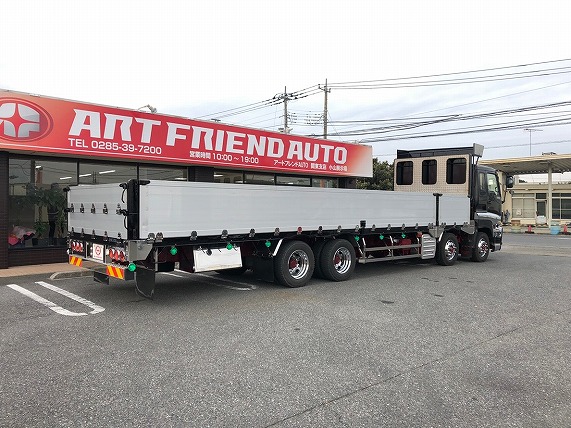 【315】いすゞギガ　低床　アルミブロック　平ボデー　リヤエアサス