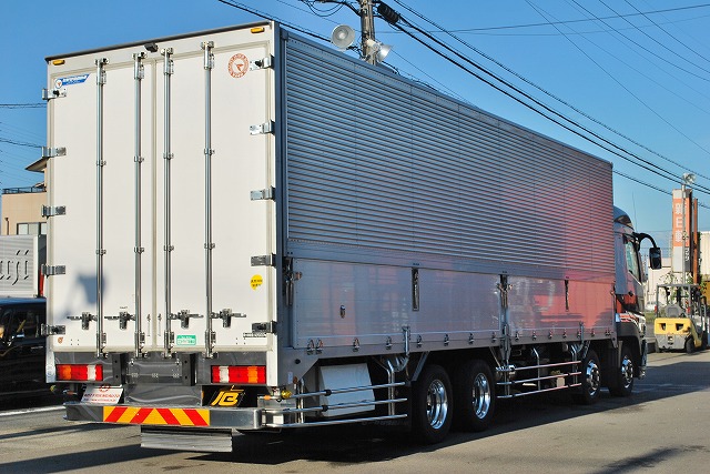 【487】三菱ふそうスーパーグレート　低床　アルミウイング　ハイルーフ　リヤエアサス