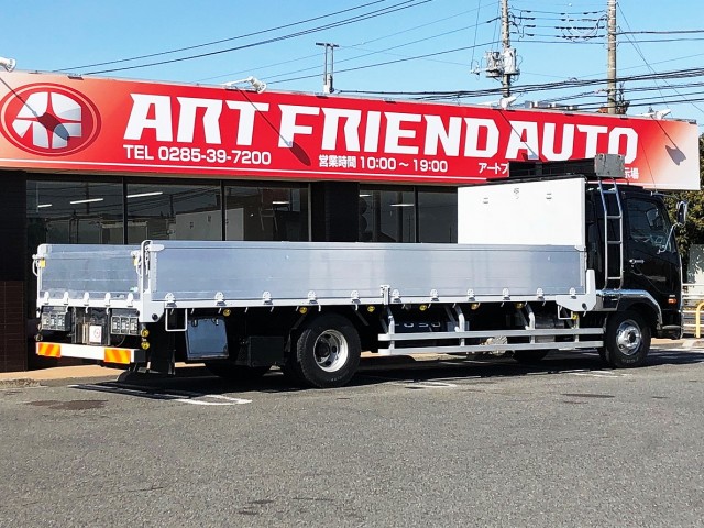 【352】三菱ふそう　ファイター　ワイド　平ボデー　アルミブロック