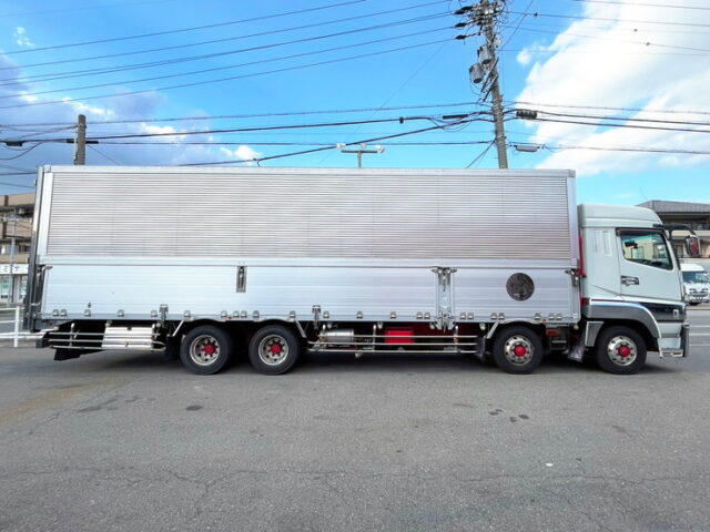 【1566】H26　スーパーグレート　ハイルーフ　ウィング　4軸低床　90アオリ　7速MT　ステンレス多数