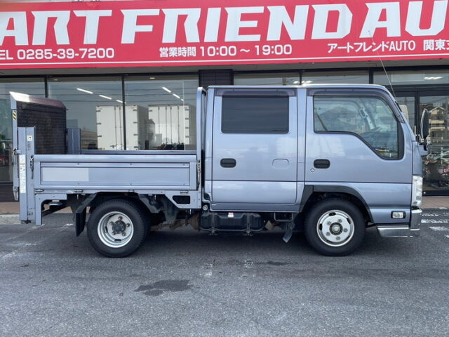 H29 エルフ　Wキャブ　平ボデー　垂直ゲート