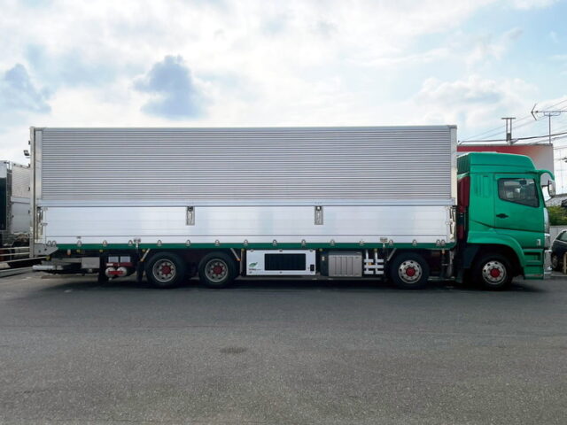 17スーパーグレート　ハイルーフ　冷凍ウィング　90アオリ　格納ゲート付　サブエンジン