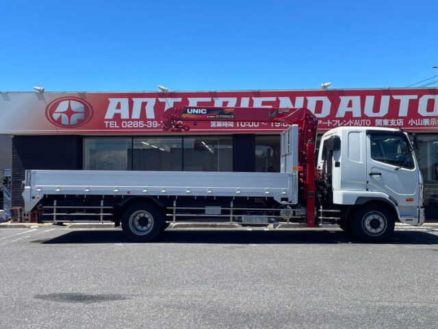 三菱ふそう：ファイター：増トン：未使用：ハイジャッキセルフ：ステンレスサイドバンパー