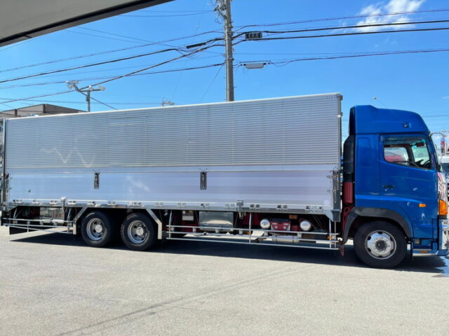 【869】H18　プロフィア　ハイルーフ　10輪ウィング　前後門工　ロッカーレールステンレス　7速MT