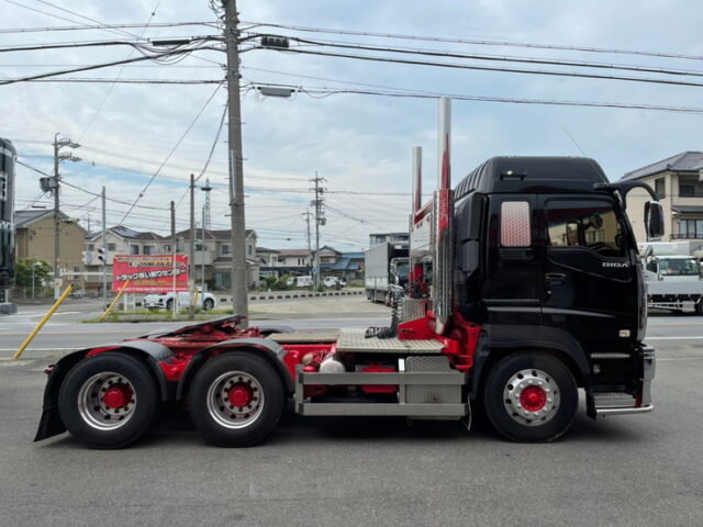 【880】H25　ギガ　煙突マフラー　トレーラーヘッド　ダブル　一軸式カプラ