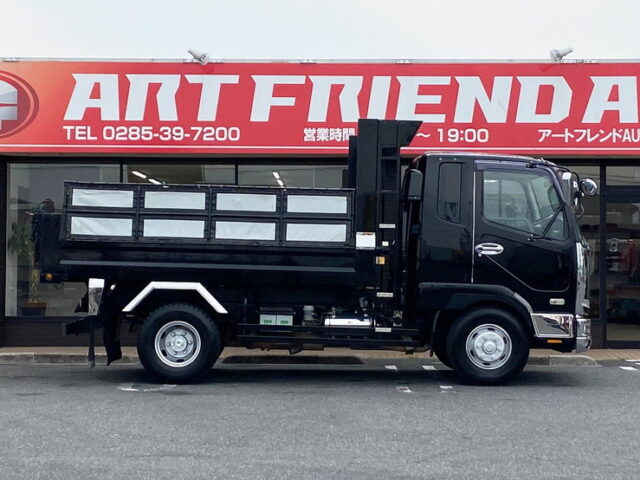 【940】H21　ファイター　ダンプ　電動コボレーン付　新明和ボディ　寝台付　車検付