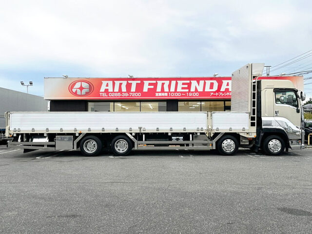 【947】H29　ギガ　ハイルーフ　平ボデーアルミB　4軸　ステンレス多数