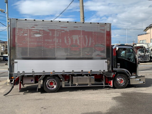 【964】H25　エルフ　ウィング　架装多数　波板ステンレス　造りボディ　ワイド