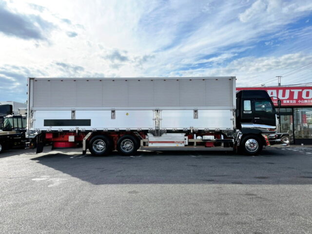 【987】H18　ギガ　ハイルーフ　冷凍ウィング　10輪　造りボディ　1Mアオリ