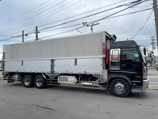 【1020】H14　ギガ　ハイルーフ　冷凍ウィング　1Mアオリ　10輪