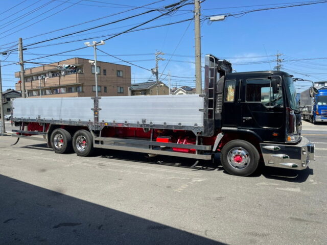 【1034】H10　プロフィア　平ボデー　アルミブロック　90アオリ　メッキホイール　ステンレス多数