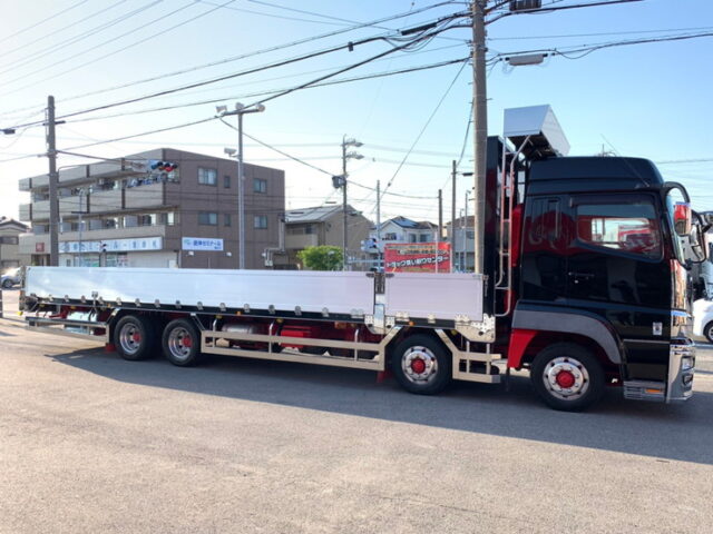 【1174】H24　スーパーグレート　ハイルーフ　平ボデーアルミB　エアサス　