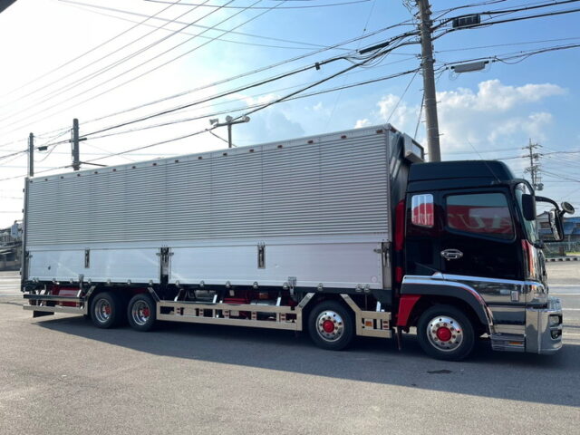 【1124】H20　スーパーグレート　ハイルーフ　ウィング　ステンレスサイドバンパー　アルミホイール