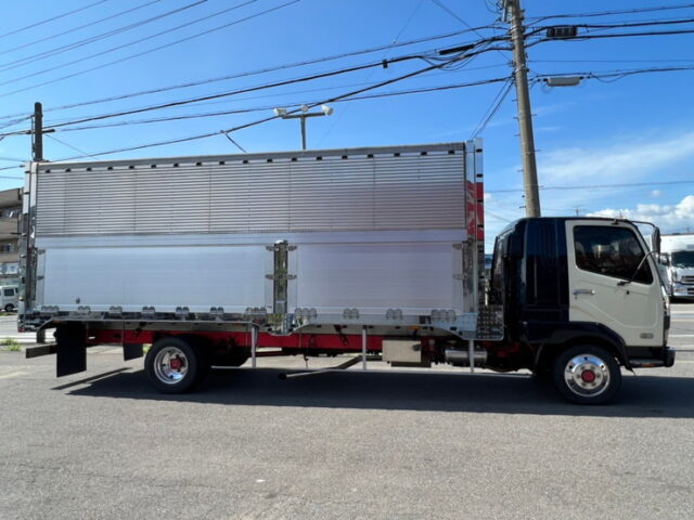 【1191】H12　ファイター　造りボディ　ウィング　1Mアオリ　6400　標準幅　アルミシマ床　生エンジン