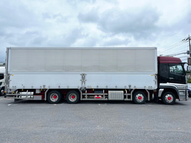 【1230】R2　17スーパーグレート　ハイルーフ　ウィング　90アオリ　リア門口ステンレス　プロライン　低走行