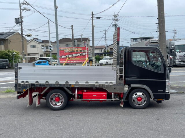 【1194】H21　キャンター　平ボデーアルミブロック　10尺　標準幅　ステンレスボデー　5速　130馬力