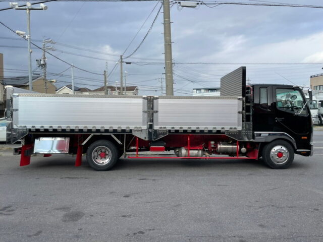 【1306】R1　ファイター　平ボデーアルミB　造りボディ　6200セミワイド　床鉄　低走行