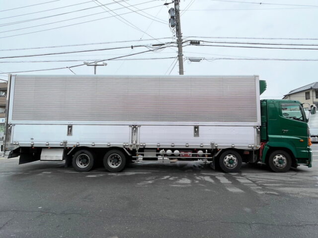 【1350】H22 プロフィア 冷凍ウィング リア門口ステンレス 木床 総輪エアサス