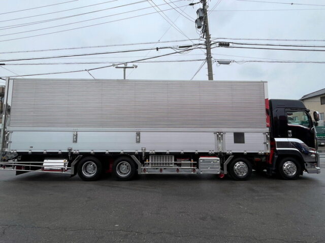 【1389】H30　ギガ　ハイルーフ　冷凍ウィング　ジョロダーレール4列　アルミ床　7速