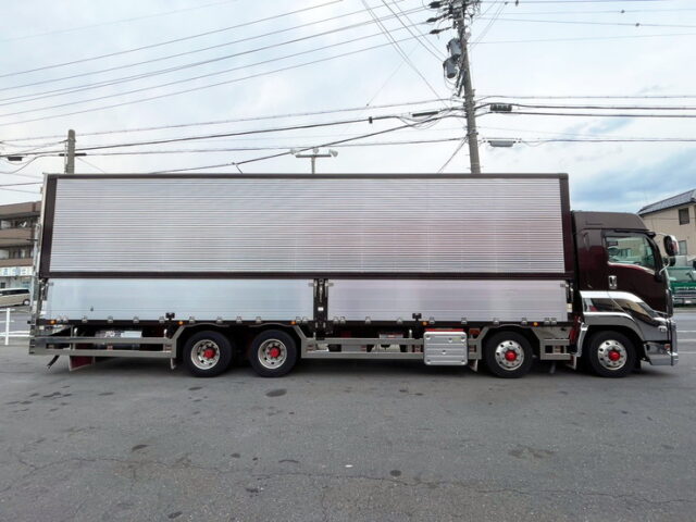 【1427】H31　ギガ　ハイルーフ　ウィング　架装多数　リア門口ステンレス　7速MT　380馬力