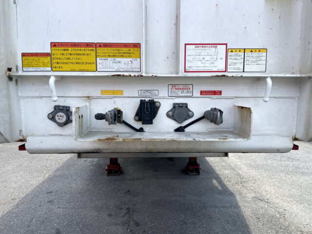 日本トレクス トレーラー 平ボデー アルミブロック 1Mアオリ リフトアクスル 中残し