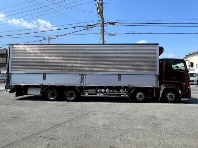 日野　プロフィア　冷凍ウィング　リア門口ステンレス　木床　プロシフト　380馬力