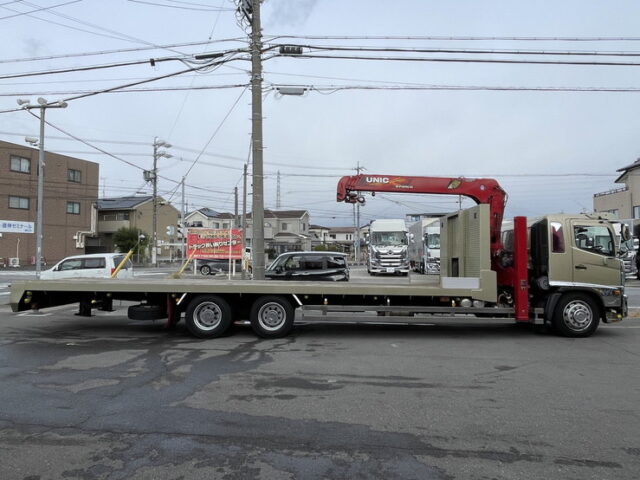 日野　17レンジャー　増トン　ハイジャッキセルフ　4段クレーン　ウィンチ付