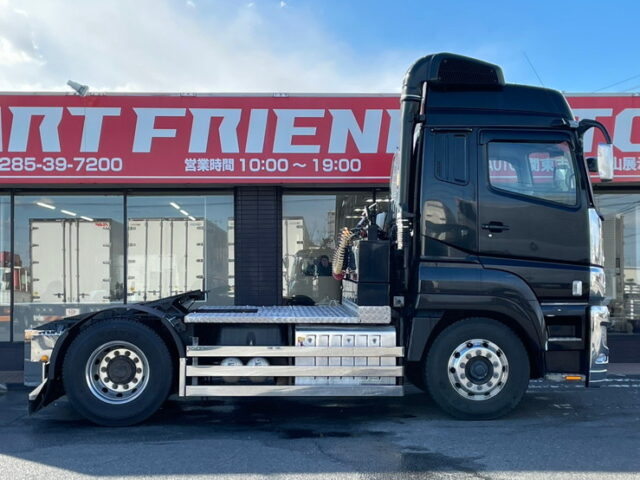 三菱ふそう　スーパーグレート　トレーラーヘッド　ハイルーフ　AT　ステンレスサイドバンパー