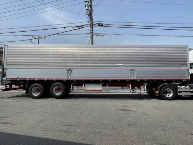 トレクス：R1年式：2軸：トレーラーウィング：リフトアクスル後ろ残し：アルミホイール