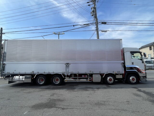 いすゞ：ギガ：ハイルーフ：ウィング：アルミホイール：スムーサー：木床