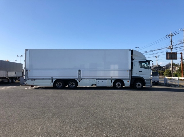 【308】三菱ふそうスーパーグレート　低床　パネルウイング　リヤエアサス　エアロ車